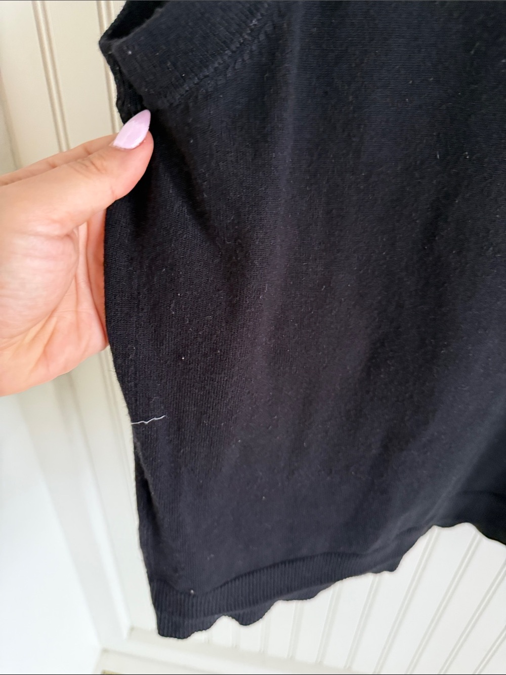 Cream Clothing Black Mockneck Sleeveless knit top - Picture 8 of 9